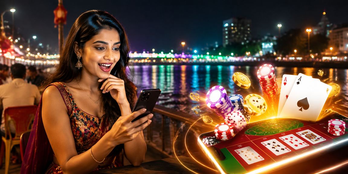 Andar Bahar card game in play on table